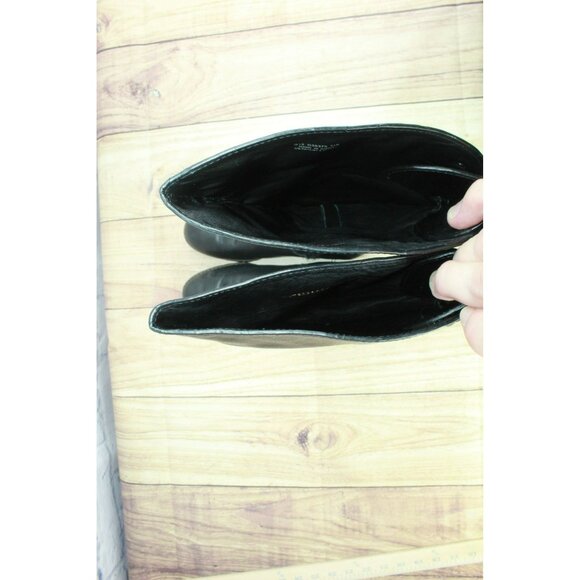 Cole Haan Air Kensington Black Leather Waterproof Knee High Boots Size 7.5 B - Picture 8 of 11